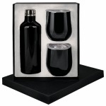 Manhattan Flask X2 Mugs Gift Set