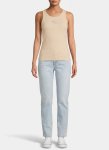 Guess Round Neck Guendalina Light Brown Top - XL Brown