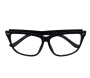 Solar X Wayfarer Sunglasses Clear Lens UV400