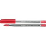 Tops 505 M Crystal Ballpoint Pen - Red M 50 Pack