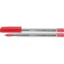 Tops 505 M Crystal Ballpoint Pen - Medium Point Red Box Of 50