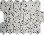 Terrazzo Marble Punkah Black Snow Mosaic