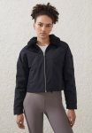 Cotton On Sherpa Collar Jacket - Black