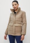 Edit Belted Quilted Puffer Jacket - Light Taupe