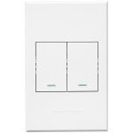 Two Lever Switch Cover Plates - White - Buy Online At 7 Triple 7
