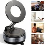 Reokily 2026 Upgraded Vacuum Magnetic Car Phone Holder 360 Reinforced 96LBS Ultra Suction Cup Phone Mount For Magsafe Cell Phone