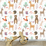 Woodlands Wallpaper - 1.2M Wide X 3M High Non-adhesive Requires Wallpaper Glue