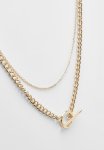 Goldair Gold Chain Link T-bar Necklace - Gold