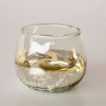 Silver & Clear Glass Candle Holder 8X8.5CM