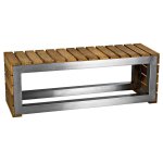 Epic Wood And Stainless Steel Bench – MAL001WSS