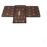 Smte Quality 2 Piece Brown Rubber Mat Set Large 120X40CM