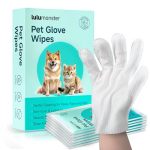 Pet Glove Wipes For Dogs And Cats Individually Wrapped Hypoallergenic Cleaning & Deodorising Glove Bathing Wipes Moisture-rich T