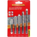 Drill Bit Set 5PCS Hss Half Ground Hex Shank 1.5 2.5 3 4 5MM Polished