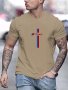 Men's Power Print Slim Fit Short-sleeve Simple T-Shirt For Summer Men's Round Neck Short-sleeve T-Shirt Casual T-Shirt Casual Comfortable Lightweight Top