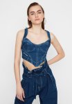 Denim Bustier - Dark Blue