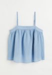 Crinkled Top - Light Blue