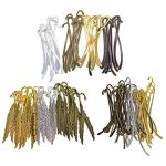 Misppro 130 Pieces Assorted Metal Bookmarks Book Mark With Hook Beading Jewelry Findings Diy Crafts Antique Bronze Tibetan Silve