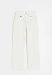 Twill Cargo Trousers - Cream