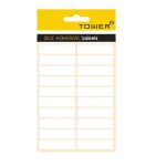 Tower White Sheet Labels S5013 50X13MM