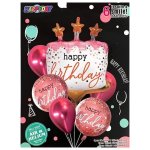6 PC Happy Birthday Balloons