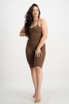 Aaliyah Tie Back Unitard - Pinecone - M