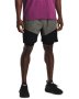 Men's Ua Woven 2-IN-1 Shorts - Surface Gray / LG