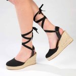 Madison Leena Wedge - Black - 8