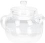 MINI Glass Teapot 120ML Borosilicate Tea Kettle With Infuser Handle