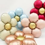 Floral Balloon Bouquets 5PCS - Multi-color Aluminum Film Flower-shaped Balloons For All Seasons 45.72CM Decorative Petal Balloon