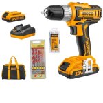 Ingco - Cordless Drill Combo & Alpen Multicut Drill Bits 5 Piece