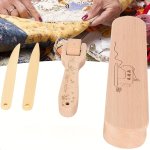 1SET Wooden Seam Roller Kit Sewing Supplies Professional Hardwood Tailor Clapper For Sewing Embroidery Ironing For Professional