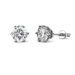 Cel Sta 925 Sterling Silver 0.5CT Moissanite Leah Earrings