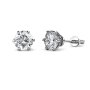 Cel Sta 925 Sterling Silver 0.5CT Moissanite Leah Earrings