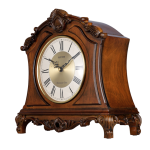 Rhythm Musical Mantel Or Table Wooden Clock 34.5 Cm X 32.5 Cm X 12.8 Cm