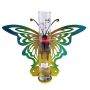 Garden Ornament Rain Gauge With Glass Tube 12CM Measurement - Butterfly