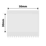 NB534 - - B1 B21 B3S B4 - 50X30MM - 230 Transparent Labels