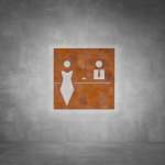 Reception Sign D04 - Rust - Powder Coated Aluminum