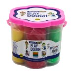 Marlin Play Dough 500G Bucket 5 Colour + 3 Moulds Pack Of 12