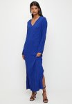 Superbalist Crushed Column Dress With Slits - Blue