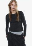 Long-sleeved Top - Dark Grey