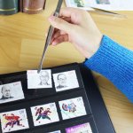 Vario Postage Stamp Collecting Page Philatly Protective Sheets Bag Black Stamp Stock Page Plastic For Ring Binder Christmas Hall