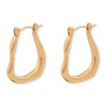 Goldair Gold 18CT Plated Lava Oval Earrings