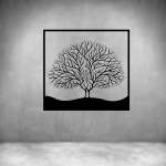 Peacock Tree Art - Grey L 700 X H 700MM