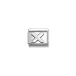 Composable Classic Link Letter X Silver