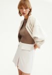 Pleat-detail Skirt - Cream