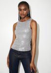 Sequins Vest - Silver