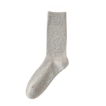 Autism Resources Seamless Cushioned Crew Socks Size 4 - 7 - Light Grey