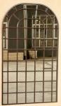 Brown Metal Panes Mirror – 183X106CM