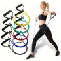 1PC Pilates Tension Rope With 2 Handle Yoga Fitness Resistance Rope Workout Equipment