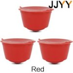 Coffee Accessories 1 Set 3 Pcs Reusable Red